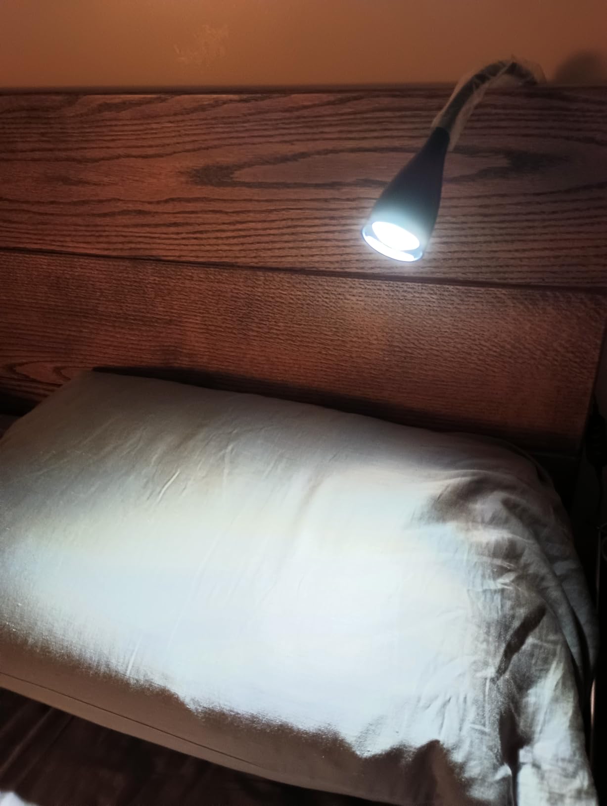 LiFMIRA Wall-Mounted LED Bedside Reading Light USB Charging Port Black customer photo 2
