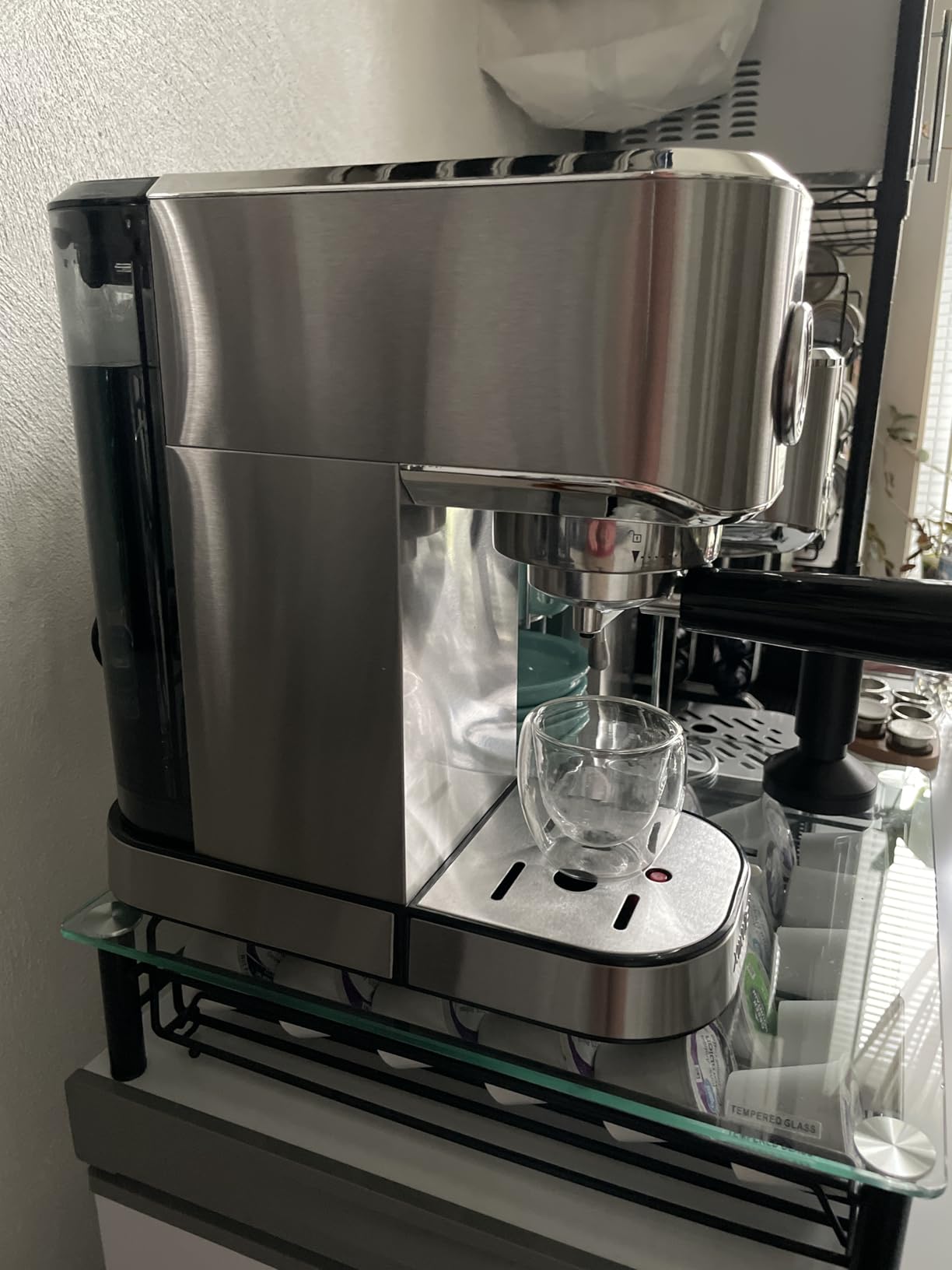 XIXUBX Espresso Machine with Milk Frother for Cappuccino & Latte, Sliver customer photo 2