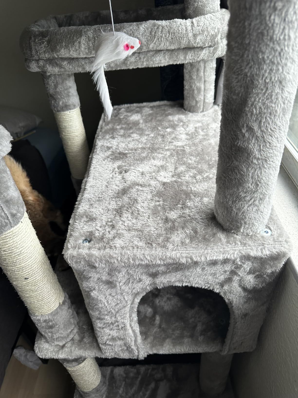 Taoqimiao Heavy-Duty Cat Tree, 71 in Cat Tower for Large Cats 20lbs+ customer photo 1