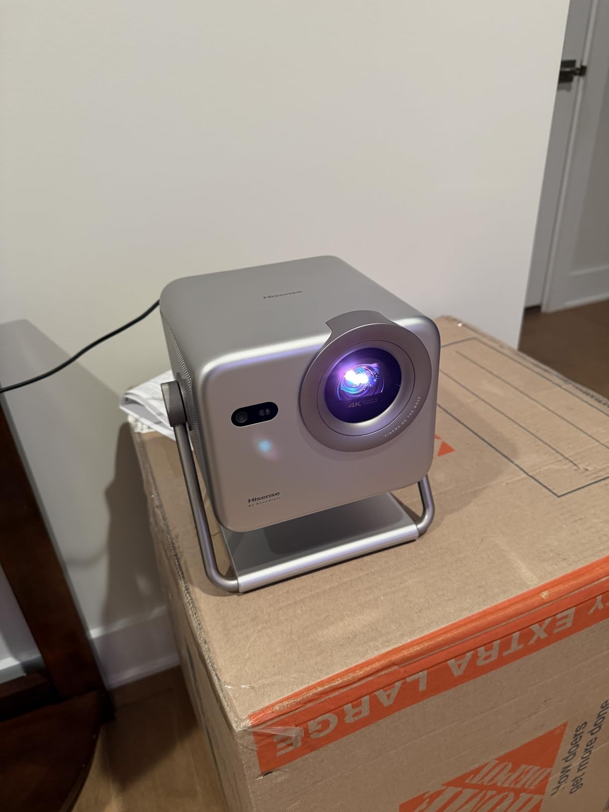 Hisense M2 Pro, Triple Laser Smart Portable Lifestyle Projector, 4K UHD, 65” – 200”, 1,300 Lumens, Dolby Vision,Optical Zoom, Intelligent Screen Adjustments, Vidaa OS, Netflix Included customer photo 2