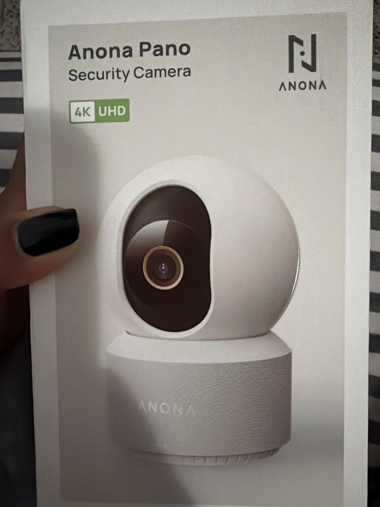 Anona Pano 4K UHD Indoor Camera, Pet/Dog Security Camera with Phone App customer photo 1