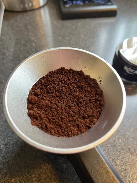 AMZCHEF Burr Coffee Grinder, 48 Settings, Less Static Mess, Metallic Silver customer photo 1