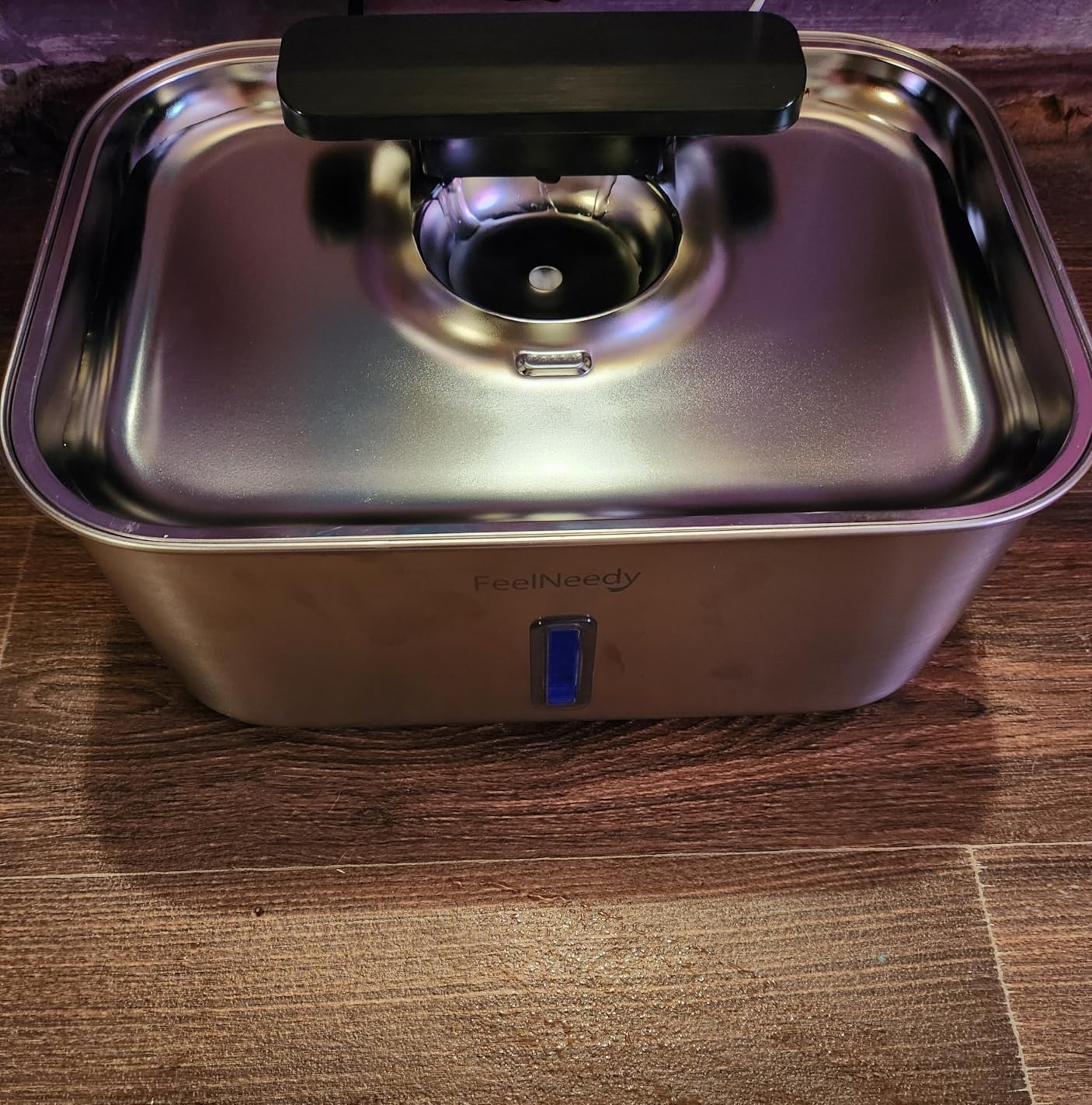3.2Gal Stainless Steel Dog Water Fountain for Large Dog, Dog Water Bowl Dispenser with Water Level Window, Super Quiet Pet Water Fountain for S-L Dogs and Multi-Pet with 10 Filters & 10 Filter Sponges customer photo 1