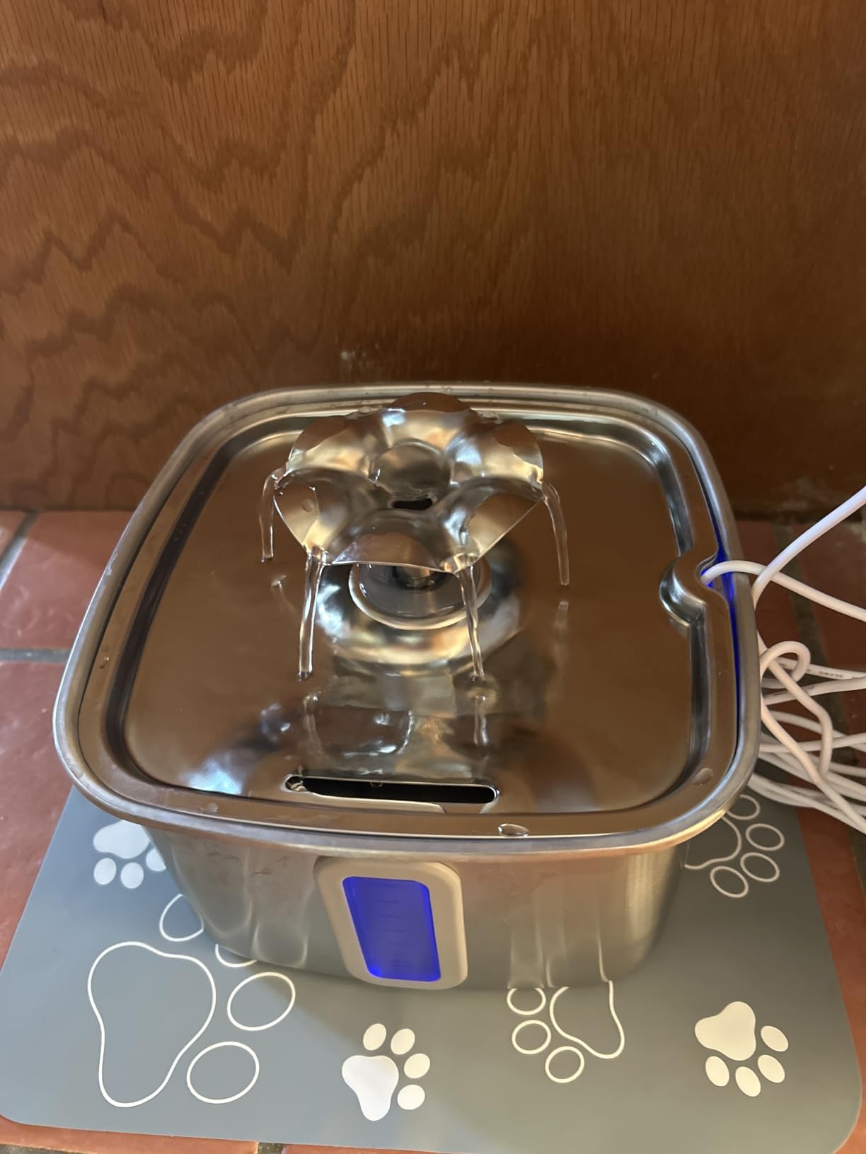 Veken Innovation Award Winner Stainless Steel Cat Water Fountain, 108oz, C1 customer photo 1