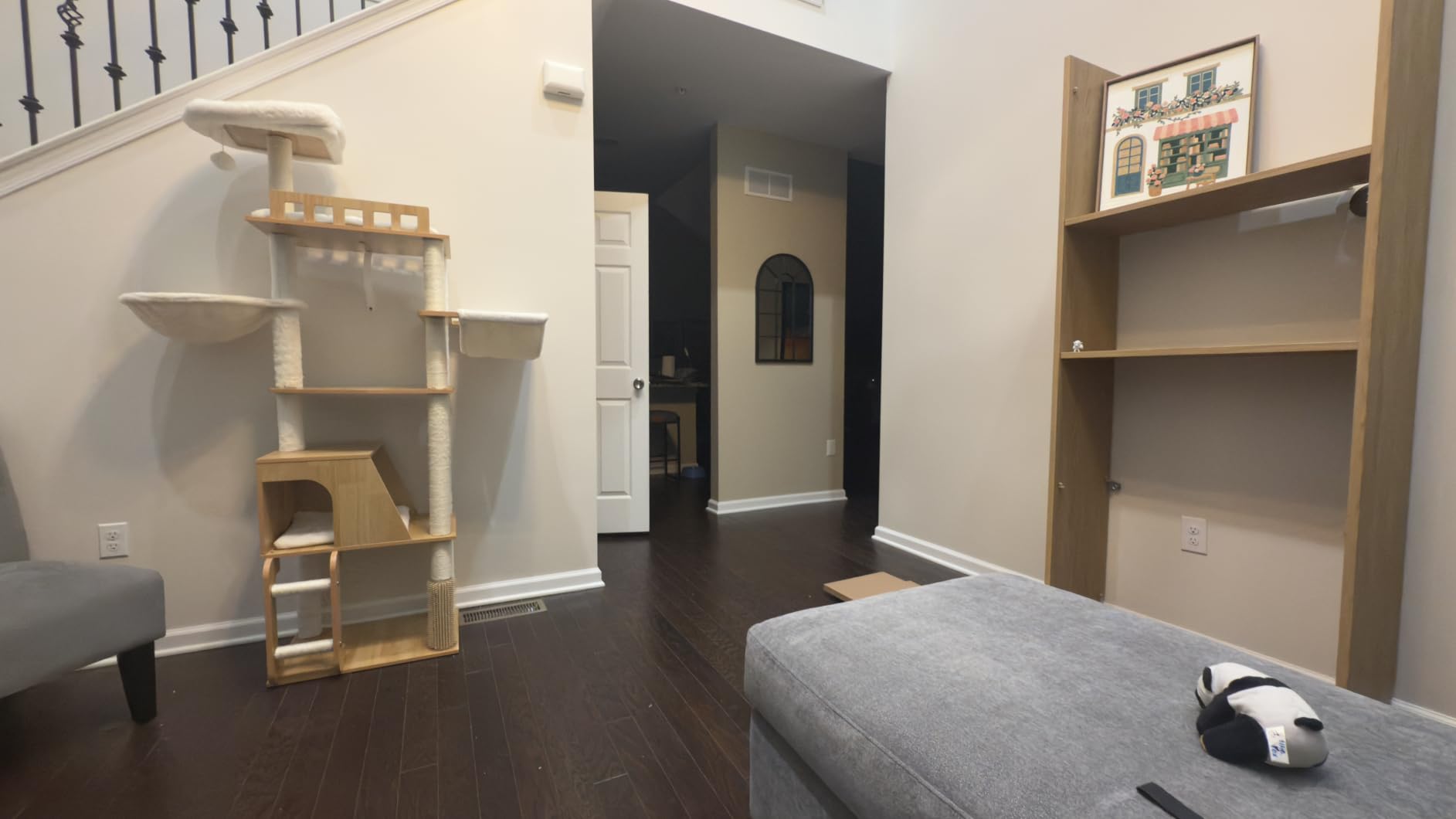 Hey-brother Wooden Cat Tree, Furniture Tower with Large Platforms, MPJ121SR customer photo 2
