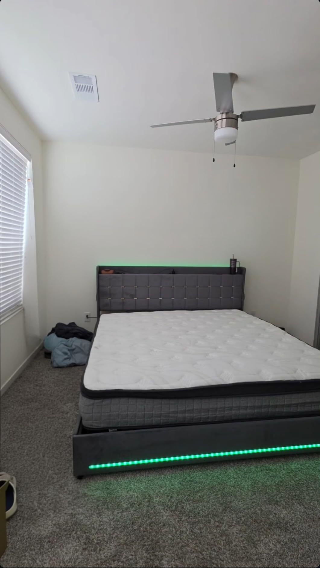 YITAHOME King Size Bed Frame, 4 Drawers and RGB LED Light,Charging Station customer photo 1