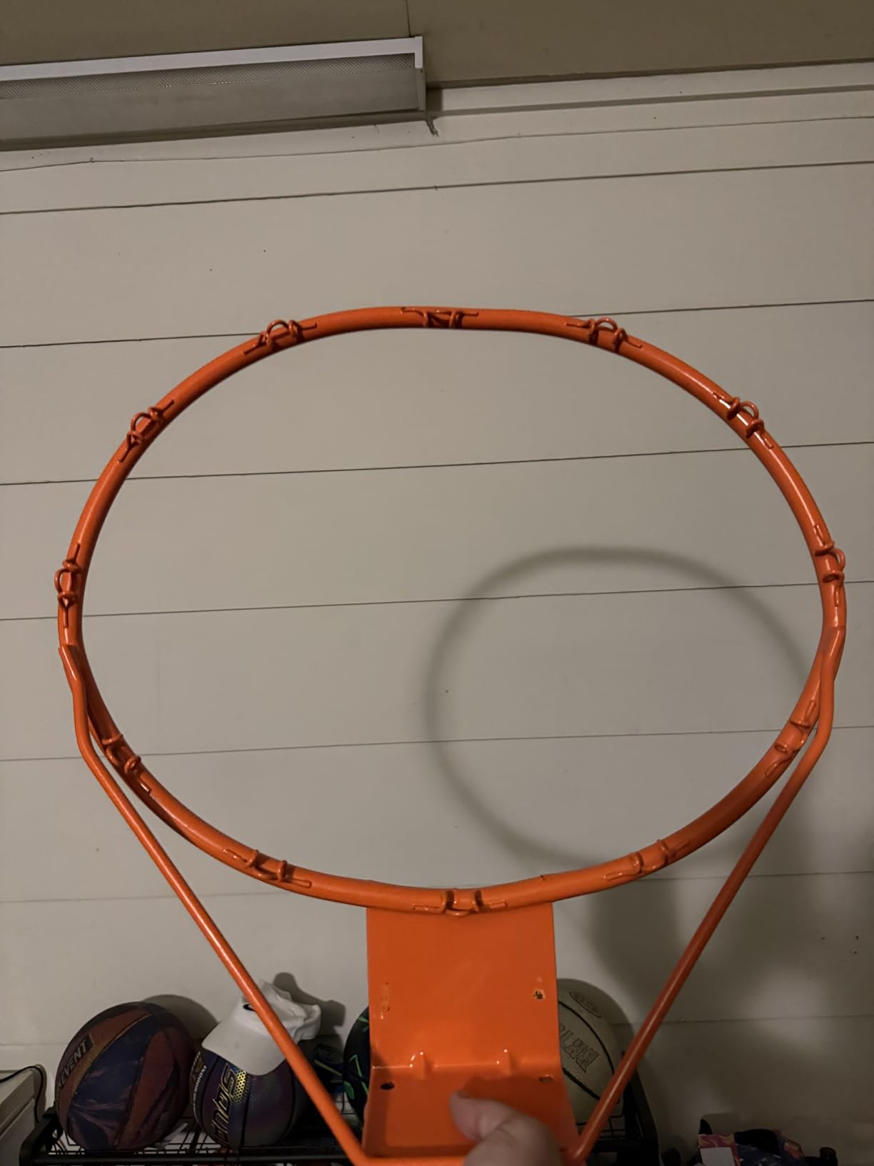 Basketball Hoop 40/44/48 Inch Impact Backboard 4.8-10FT Height Adjustable customer photo 1