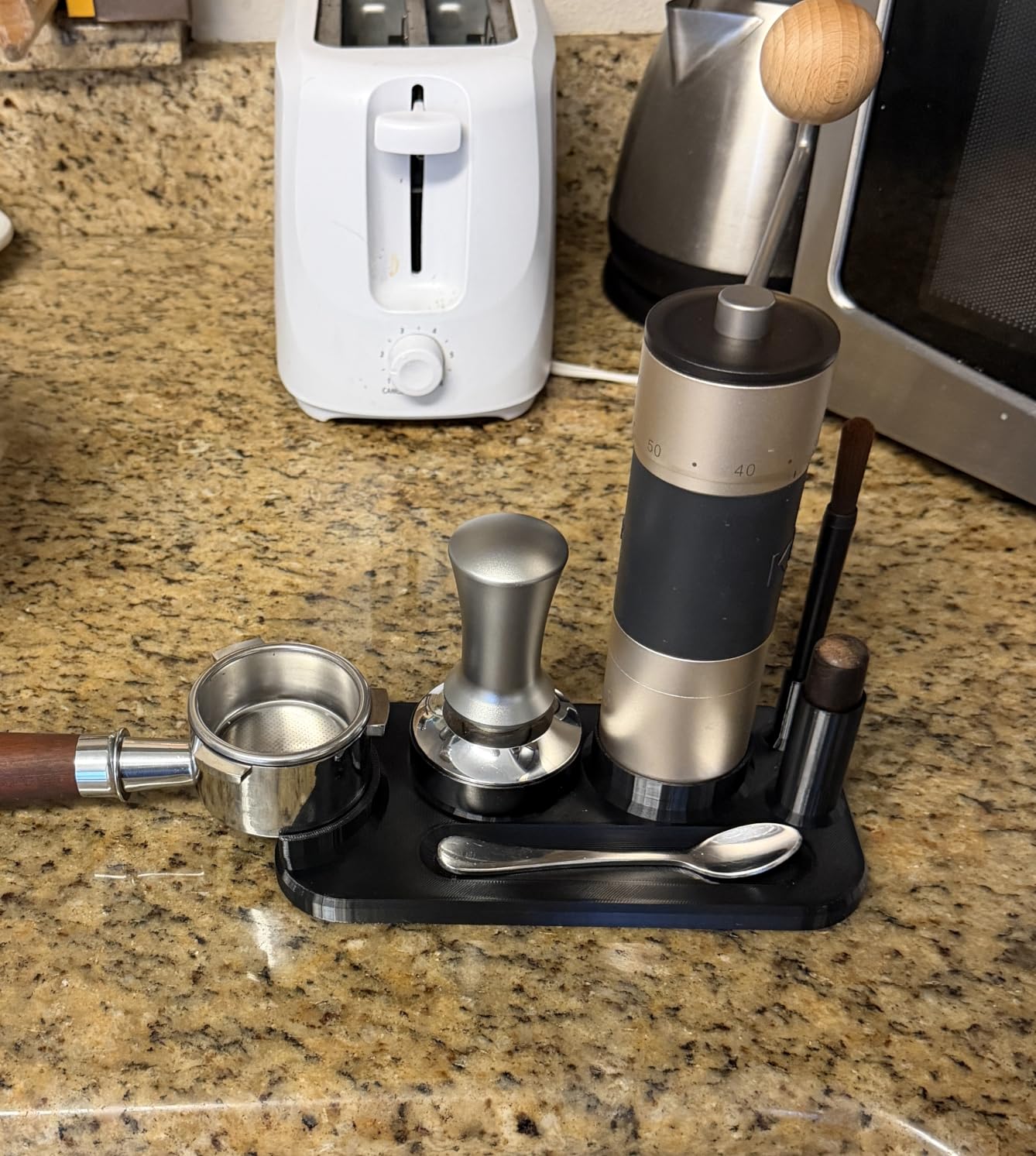 【Sliver】KINGrinder K6 Manual Coffee Grinder Straight Handle Stainless Burr customer photo 1