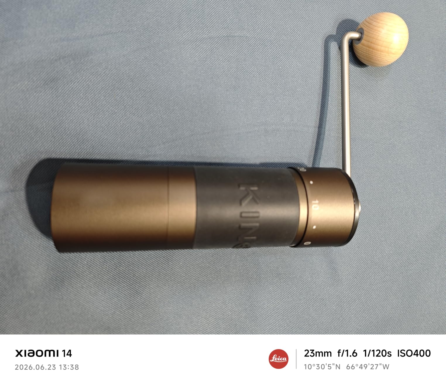 【Sliver】KINGrinder K6 Manual Coffee Grinder Straight Handle Stainless Burr customer photo 2