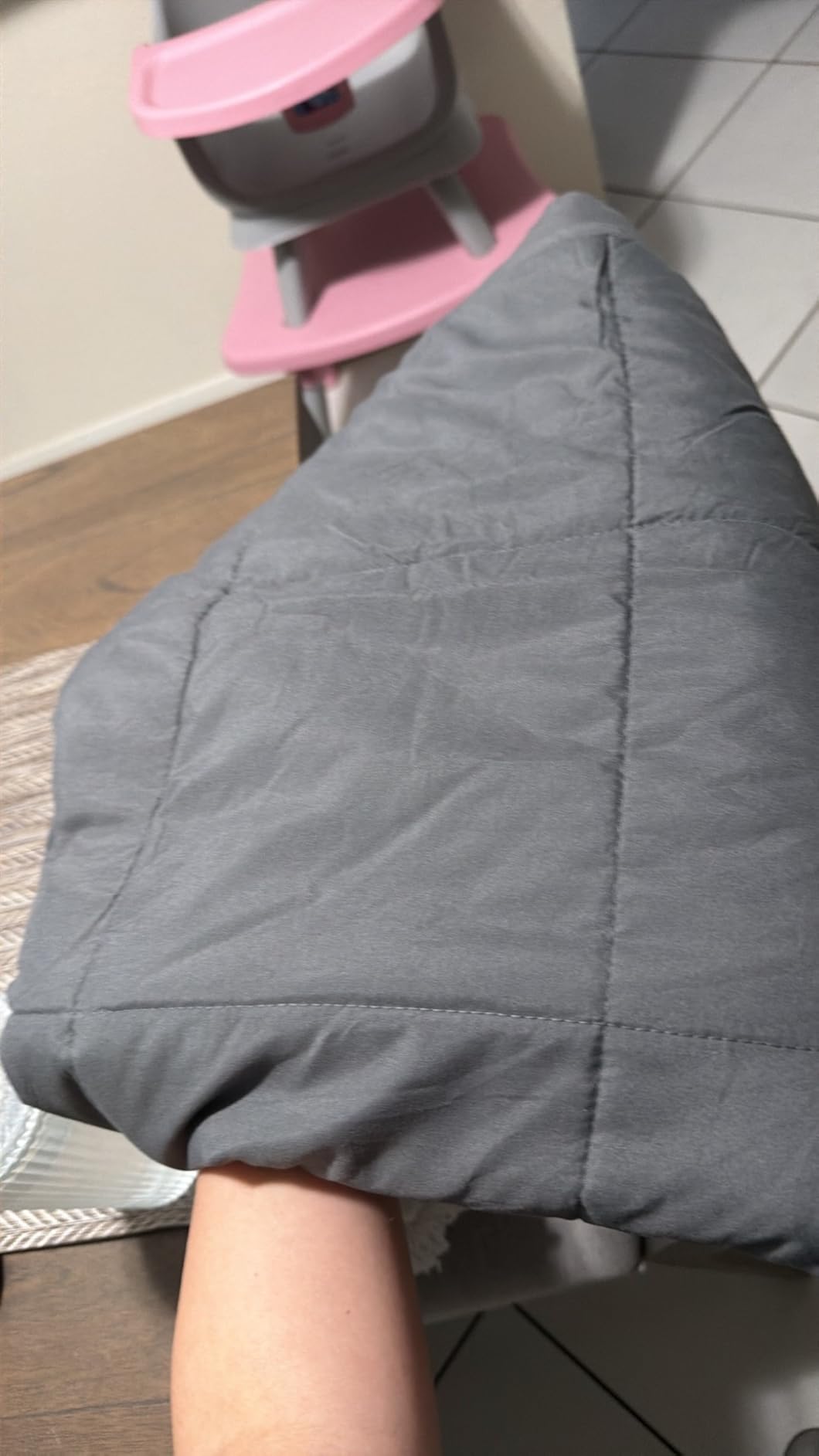 Machine Washable Weighted Blanket for Adults - Heavy Blankets for All-Season Sleeping, Cooling Soft & Breathable with Premium Glass Beads (48” x 72”|15lbs) customer photo 2