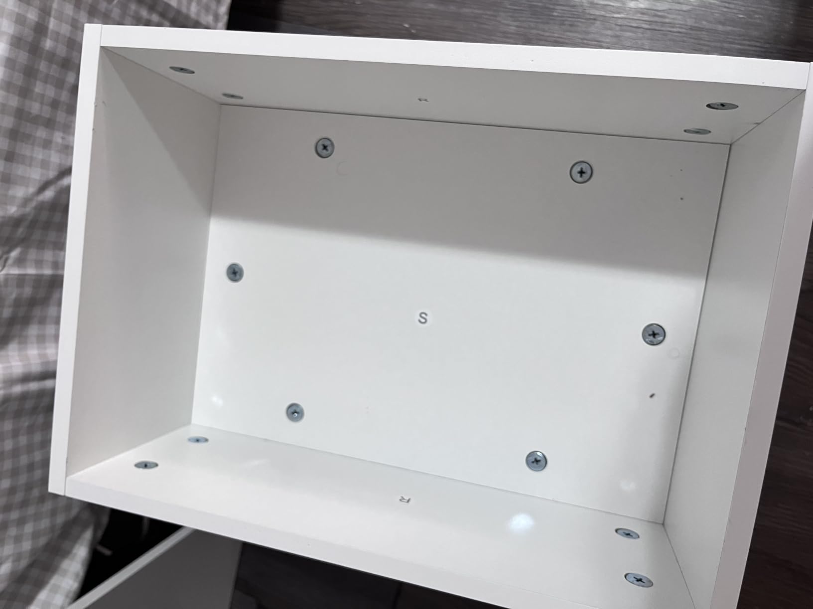 DUMOS Small Makeup Vanity Desk, Mirror and LED Lights, Storage Chair Set customer photo 2