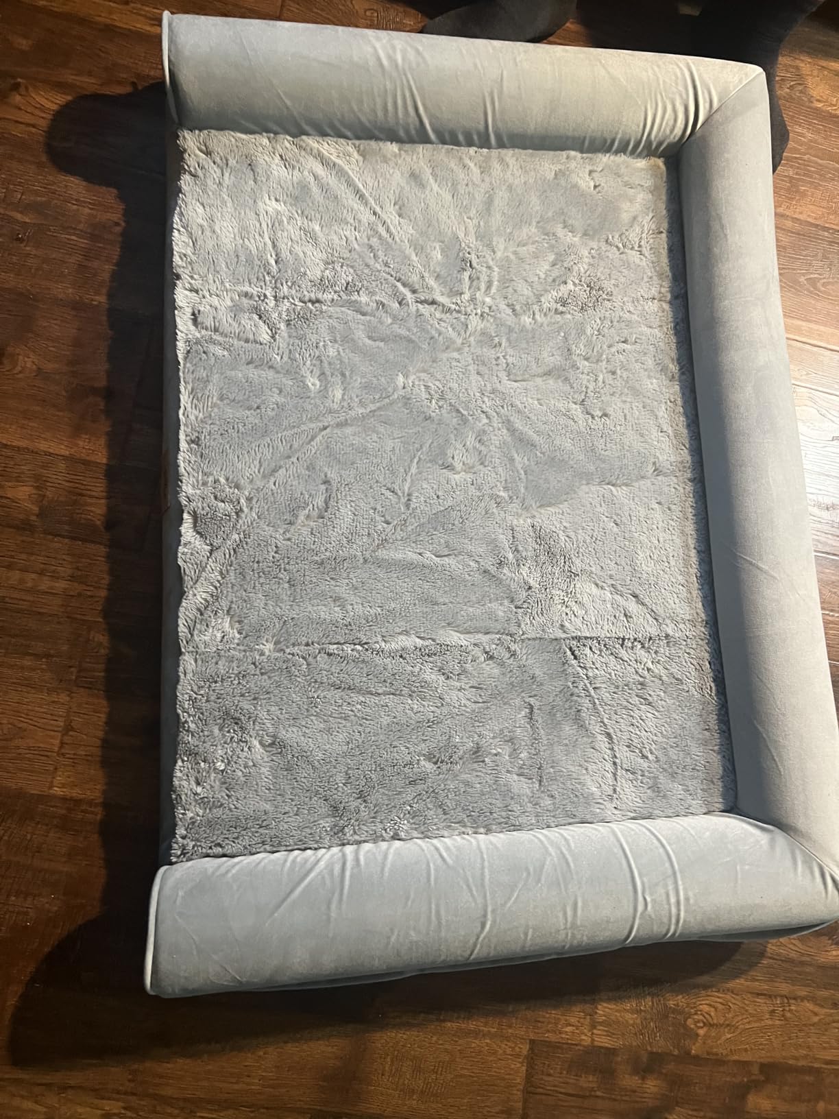 Sytopia Indestructible Dog Beds for Large Dogs Orthopedic, 42 Inch Chew Proof Pet Beds Extra Large, Washable Removable Cover and Anti-Slip Bottom - X-Large, Grey customer photo 1