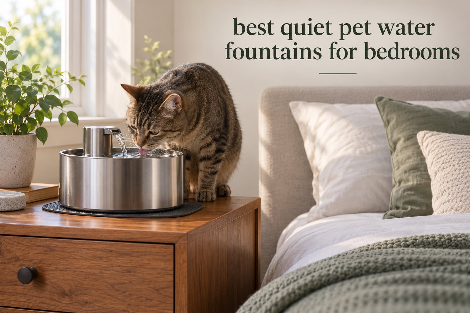 best quiet pet water fountains for bedrooms