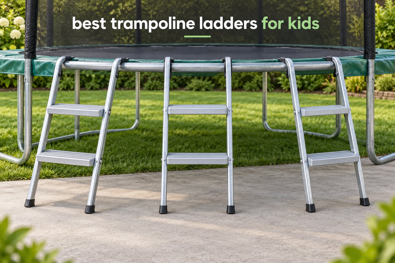 best trampoline ladders for kids