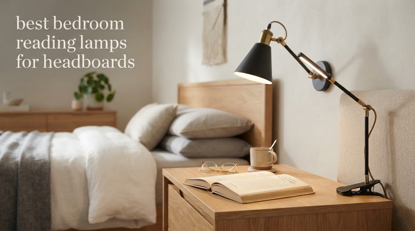 best bedroom reading lamps for headboards