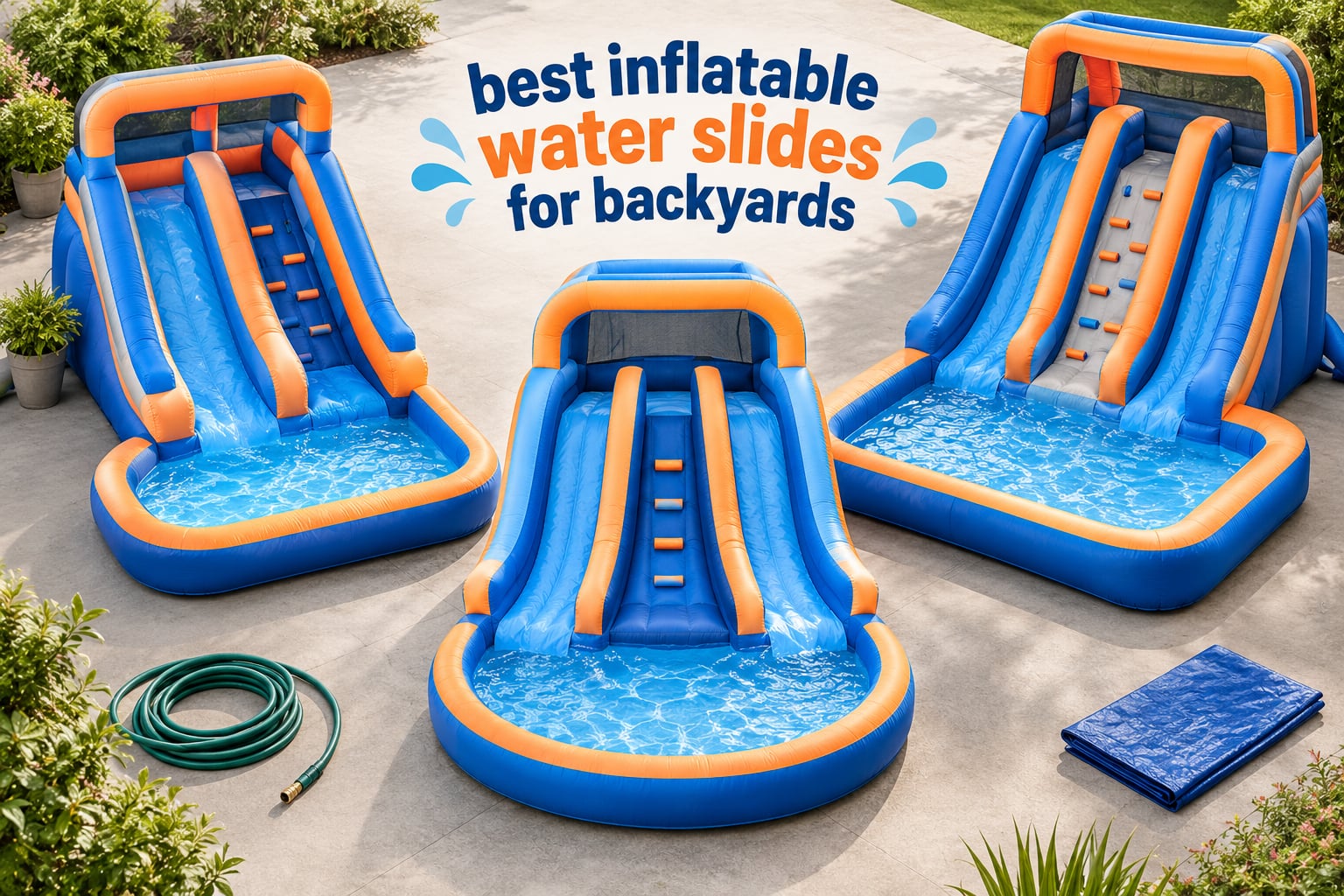best inflatable water slides for backyards
