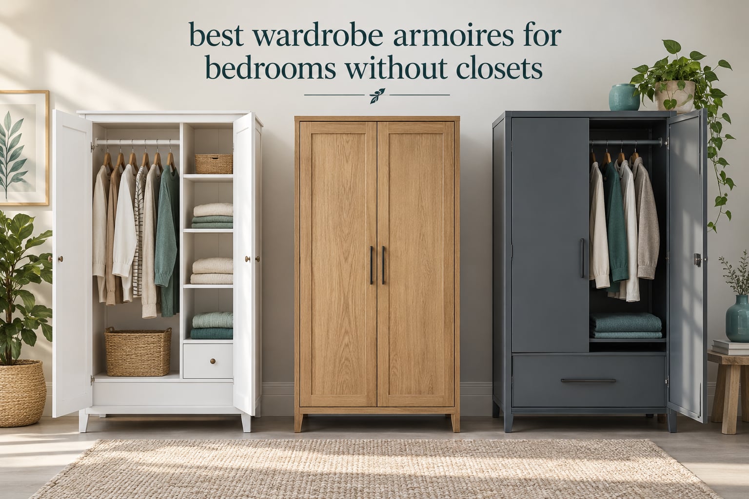 best wardrobe armoires for bedrooms without closets