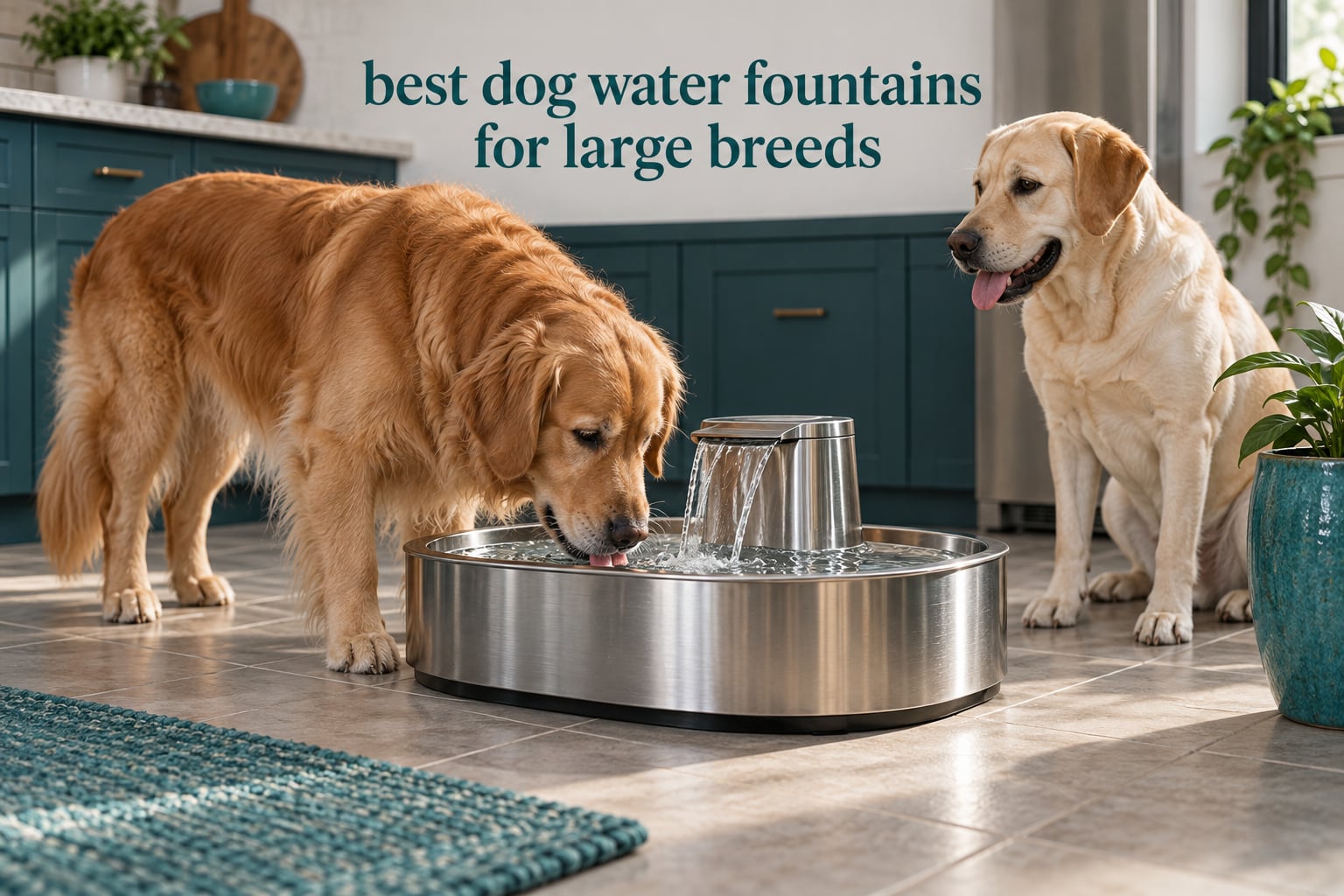 best dog water fountains for large breeds
