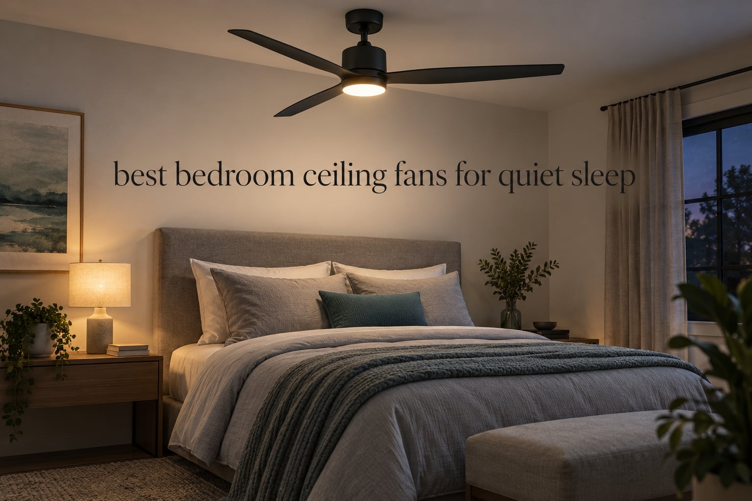 best bedroom ceiling fans for quiet sleep