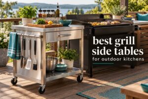 best grill side tables for outdoor kitchens