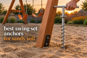 best swing set anchors for sandy soil