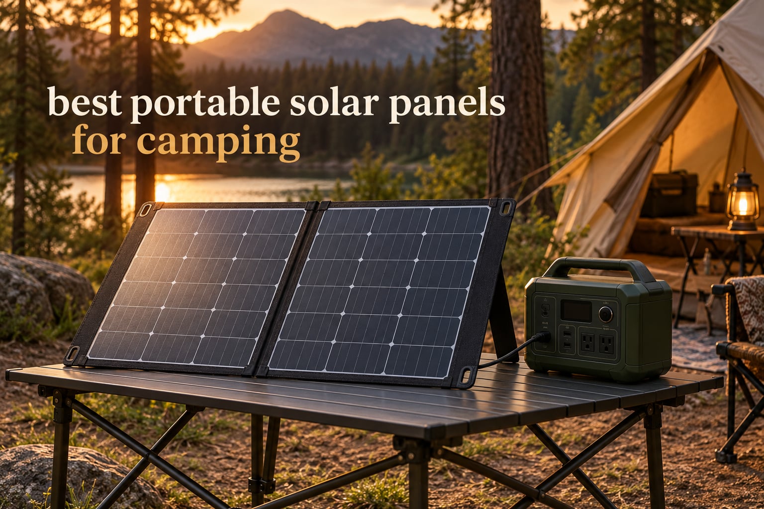 best portable solar panels for camping