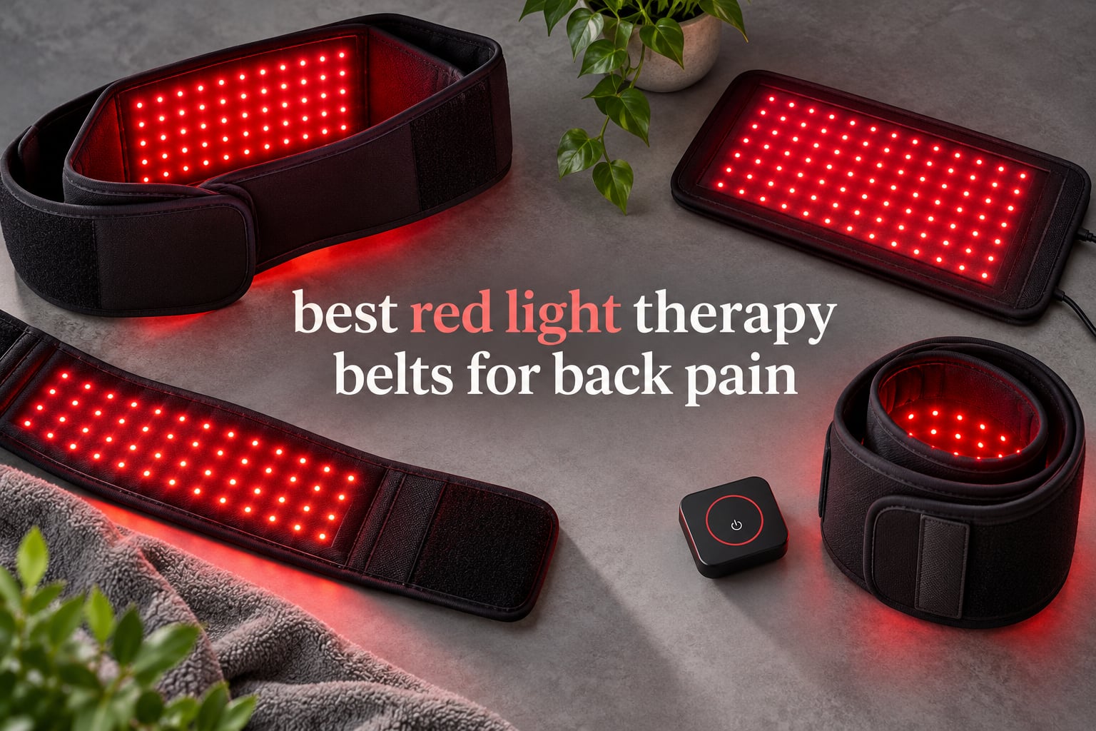 best red light therapy belts for back pain
