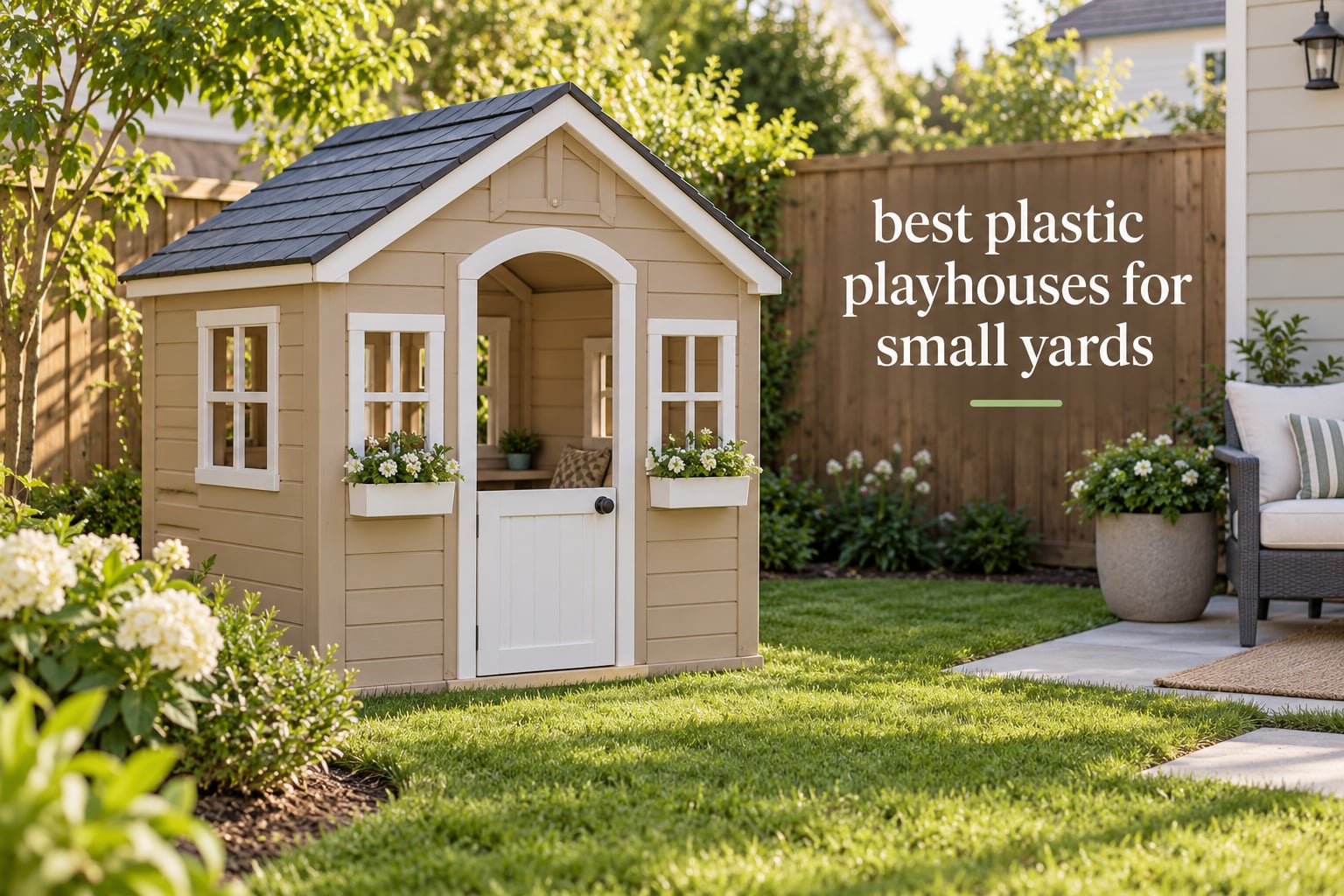 best plastic playhouses for small yards