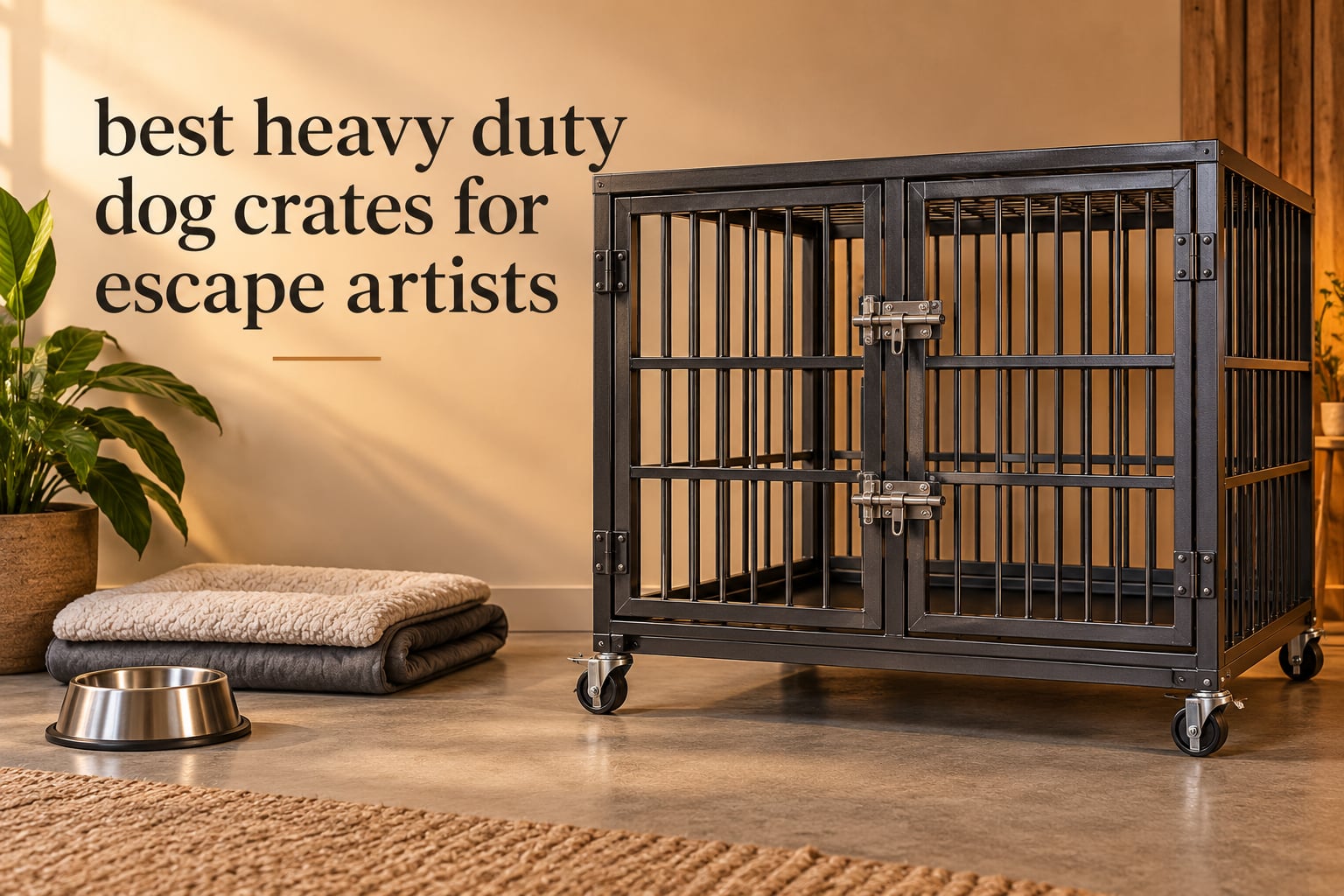 best heavy duty dog crates for escape artists