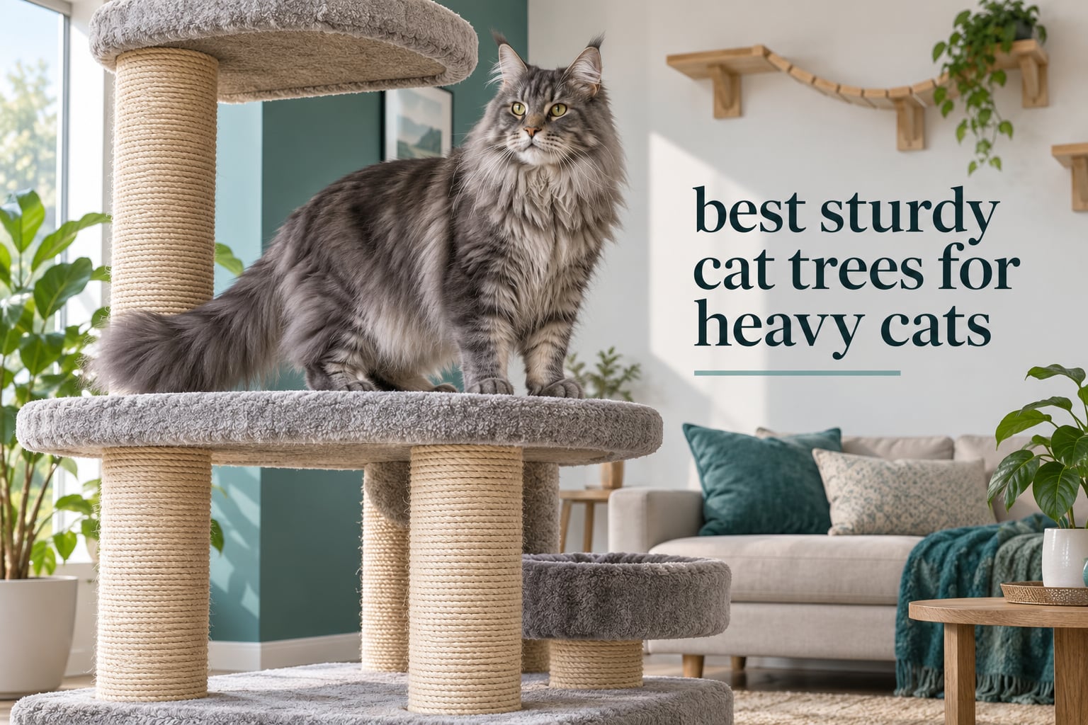 best sturdy cat trees for heavy cats
