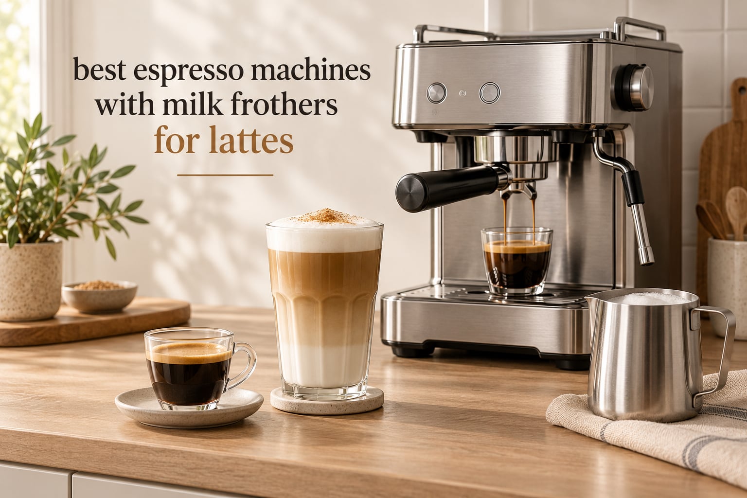 best espresso machines with milk frothers for lattes