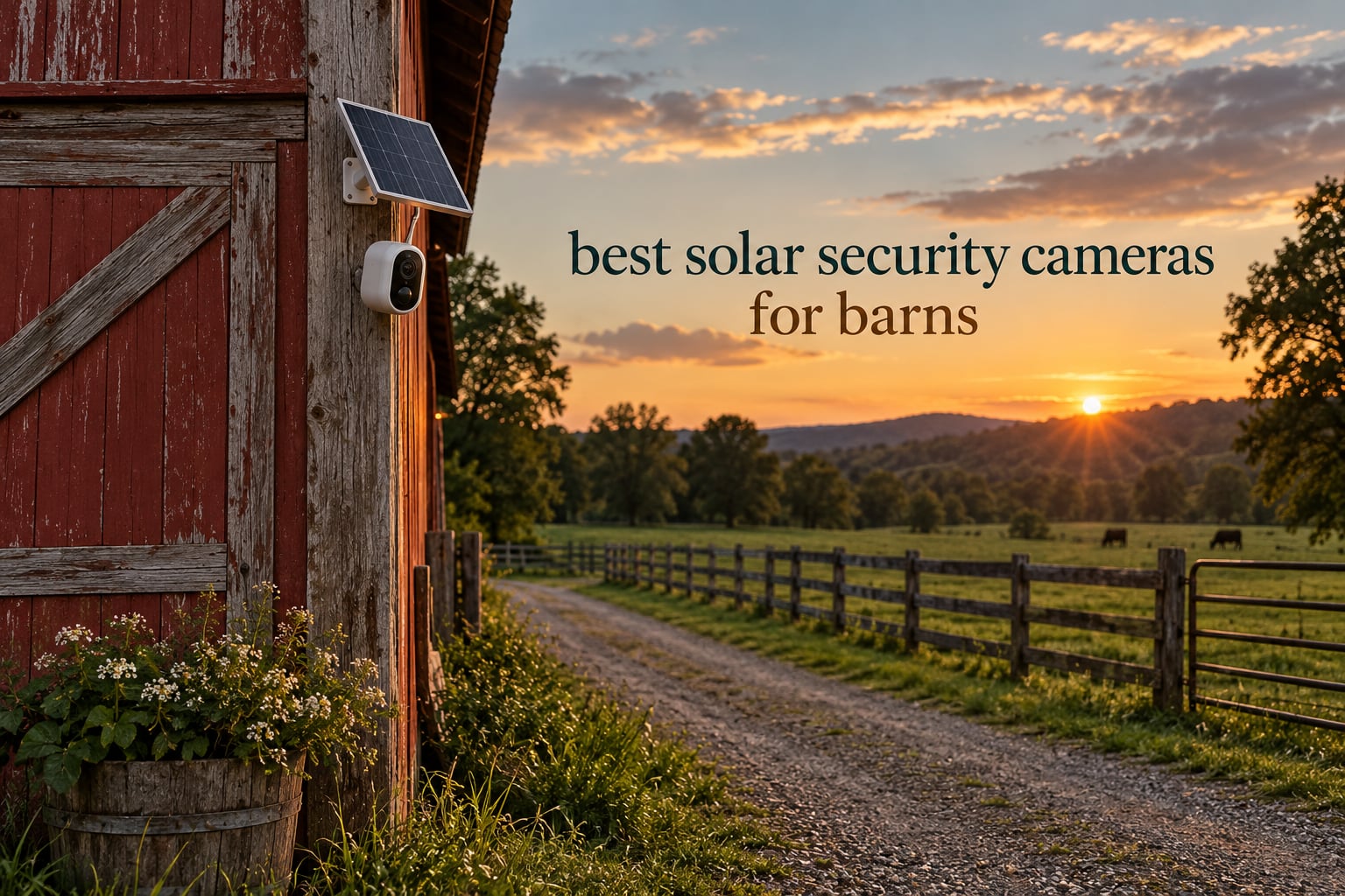 best solar security cameras for barns