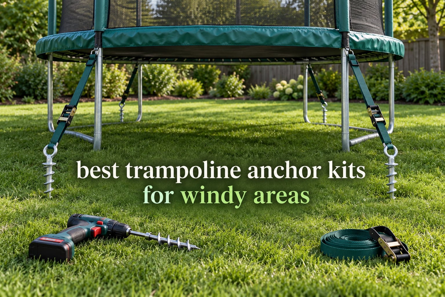 best trampoline anchor kits for windy areas