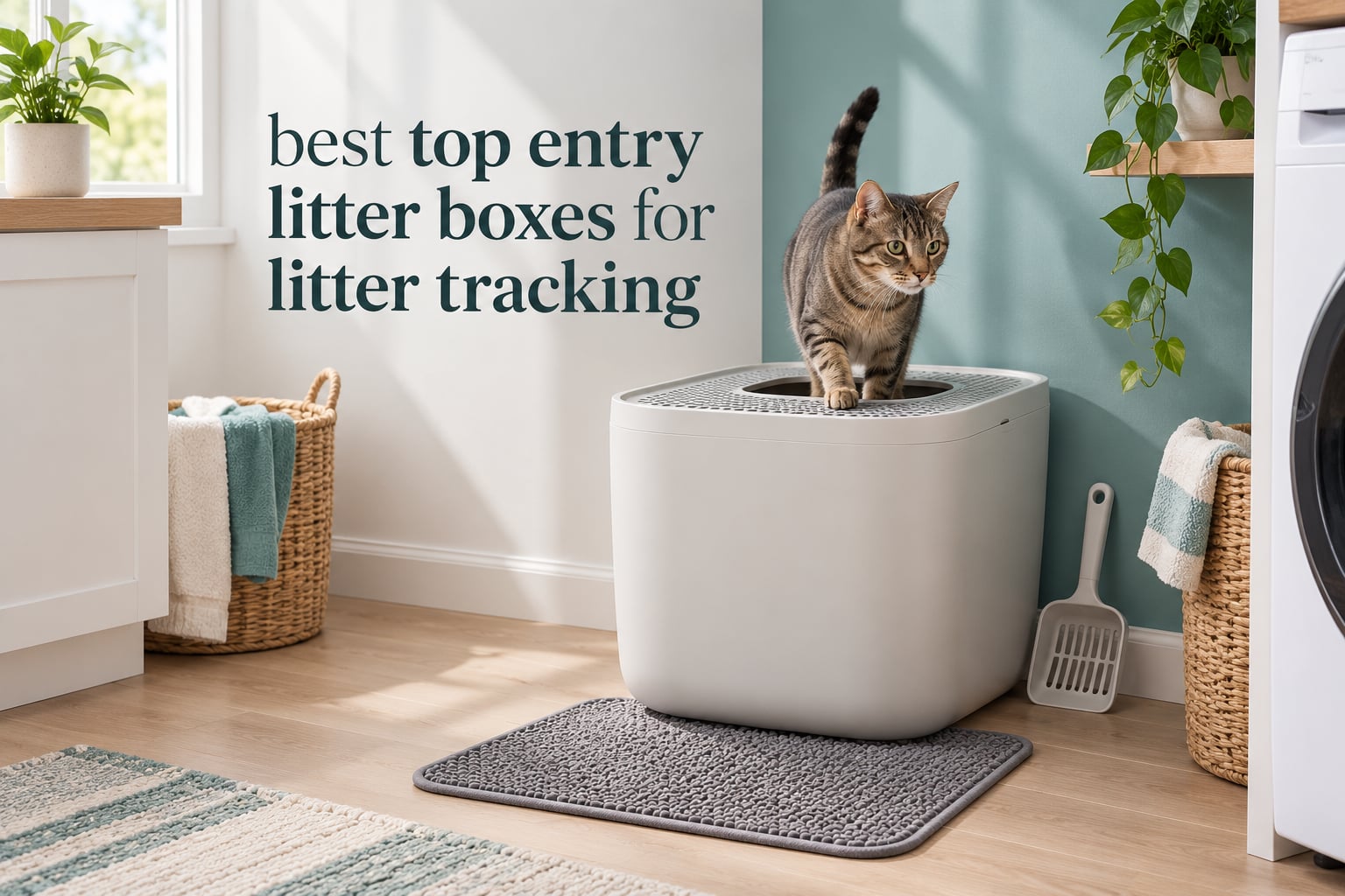 best top entry litter boxes for litter tracking