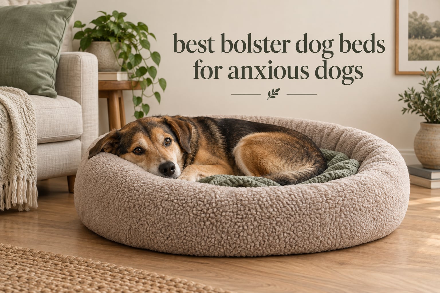 best bolster dog beds for anxious dogs