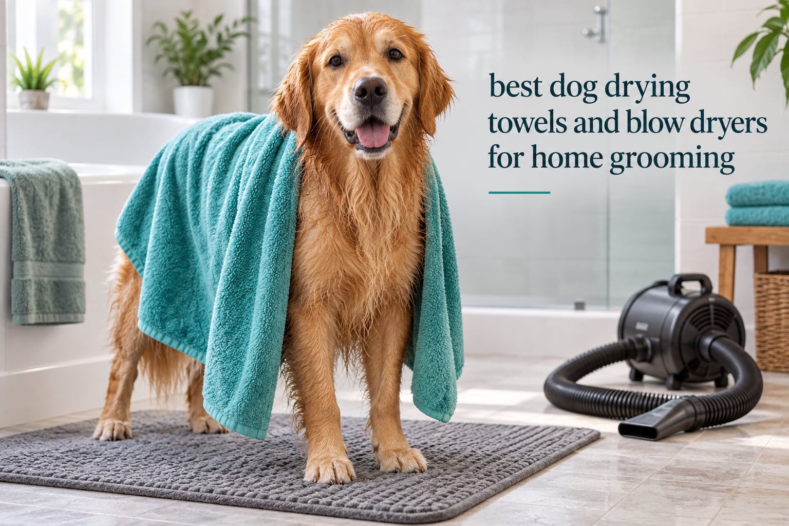 best dog drying towels and blow dryers for home grooming