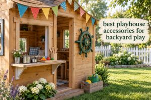 best playhouse accessories for backyard play