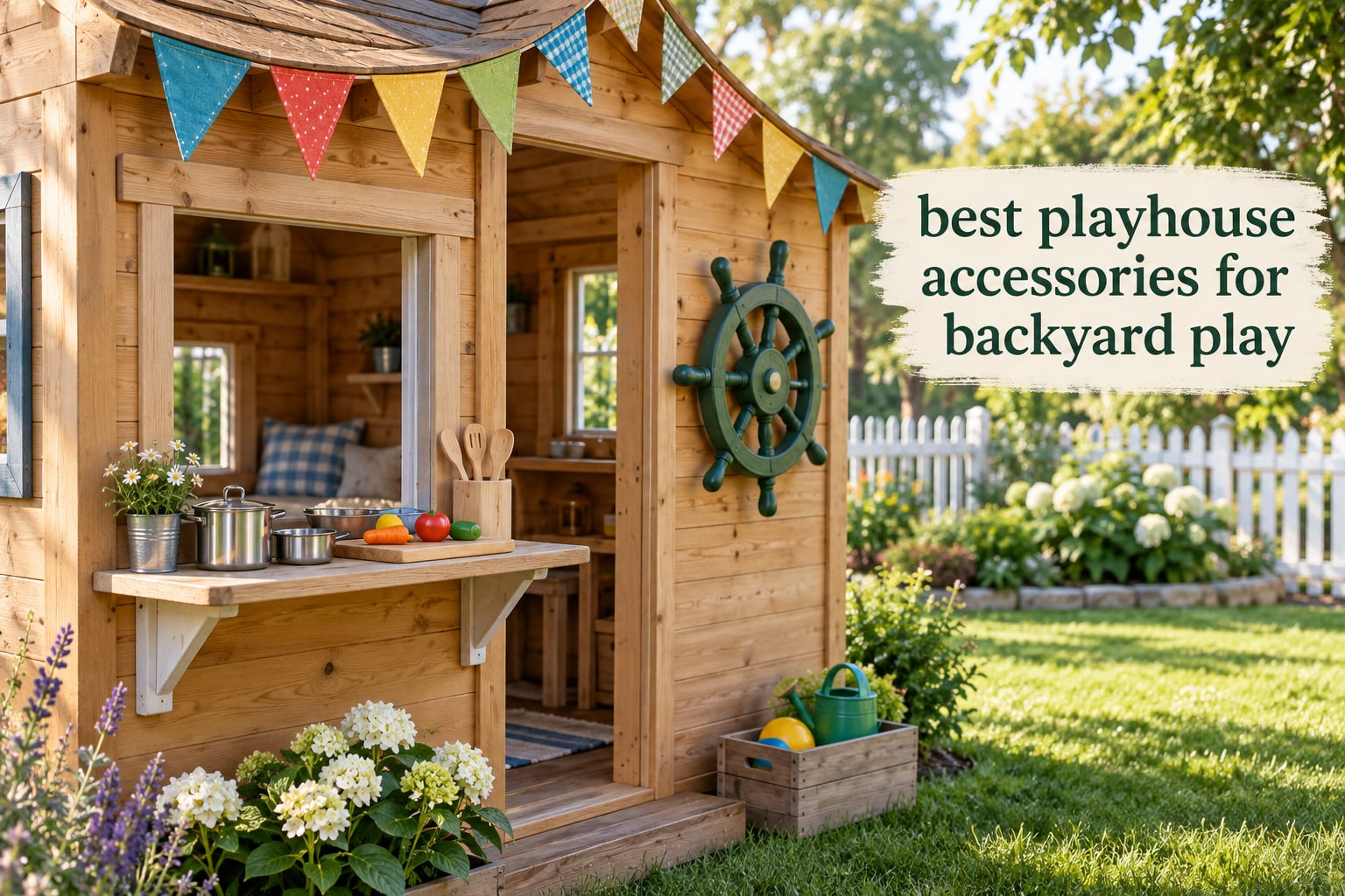 best playhouse accessories for backyard play