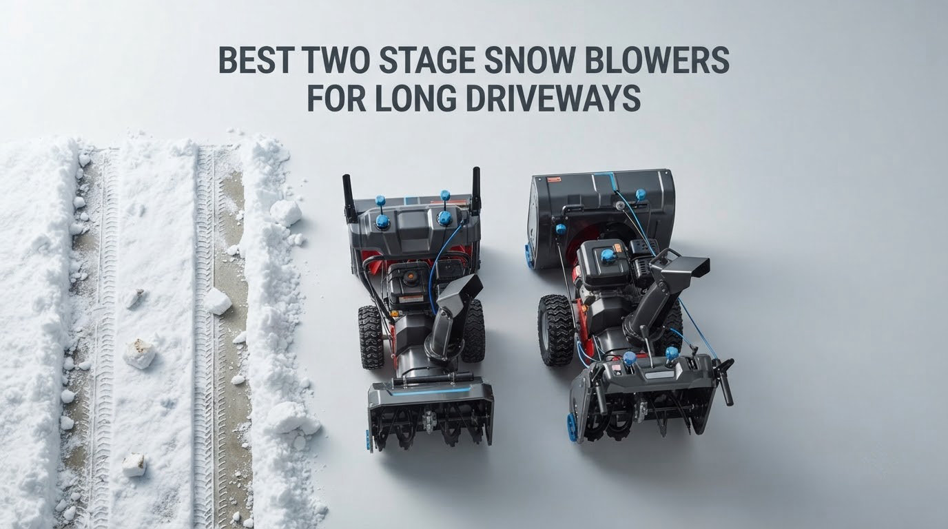 best two stage snow blowers for long driveways