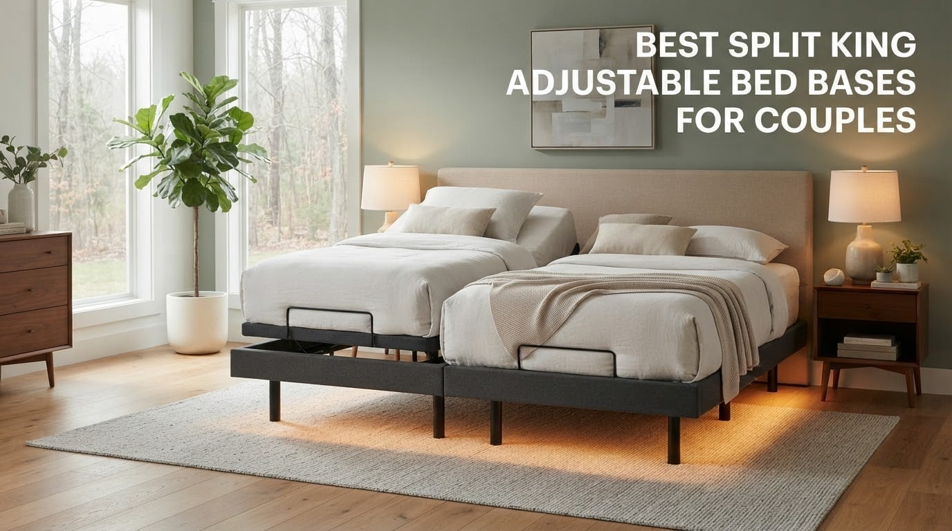best split king adjustable bed bases for couples