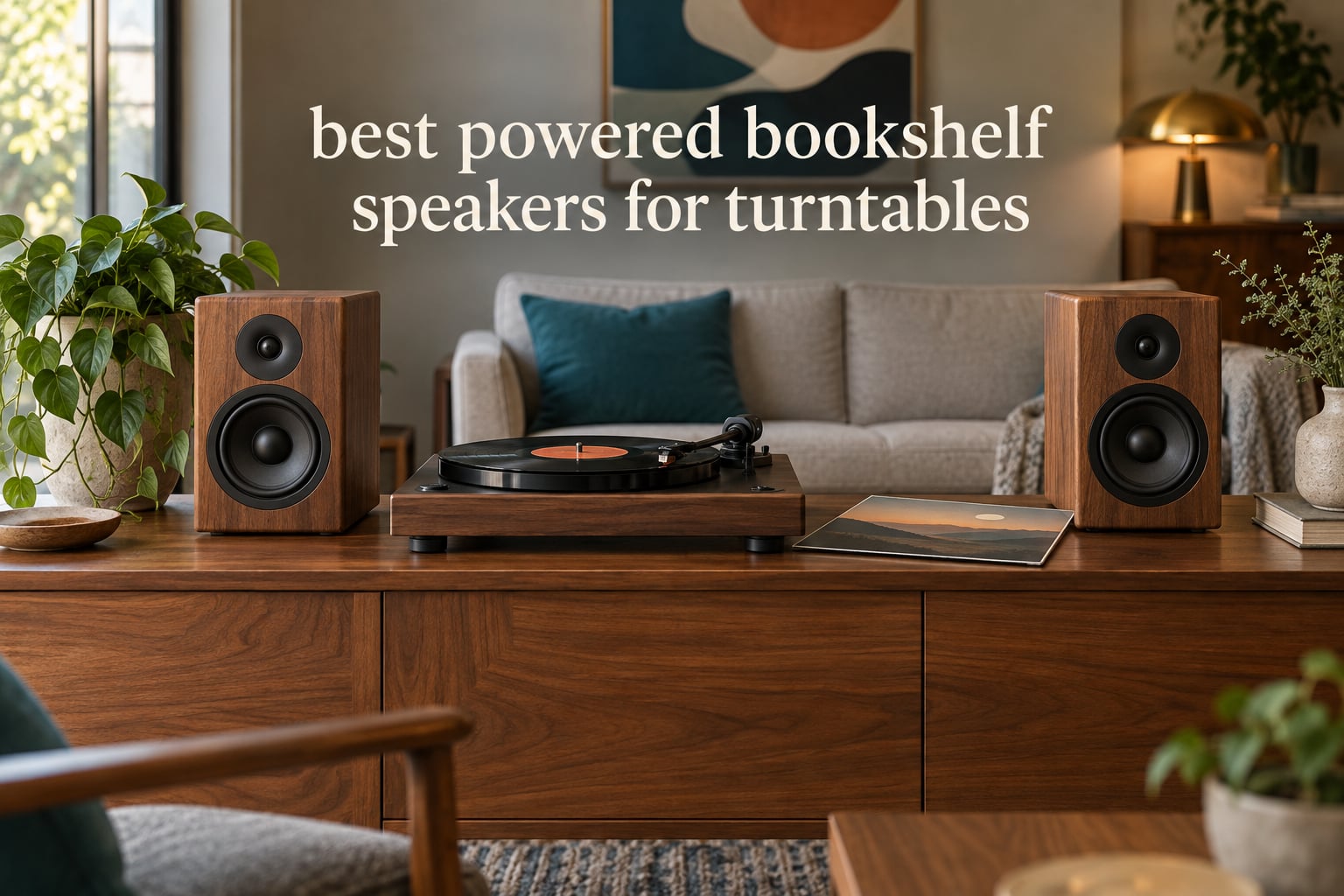 best powered bookshelf speakers for turntables