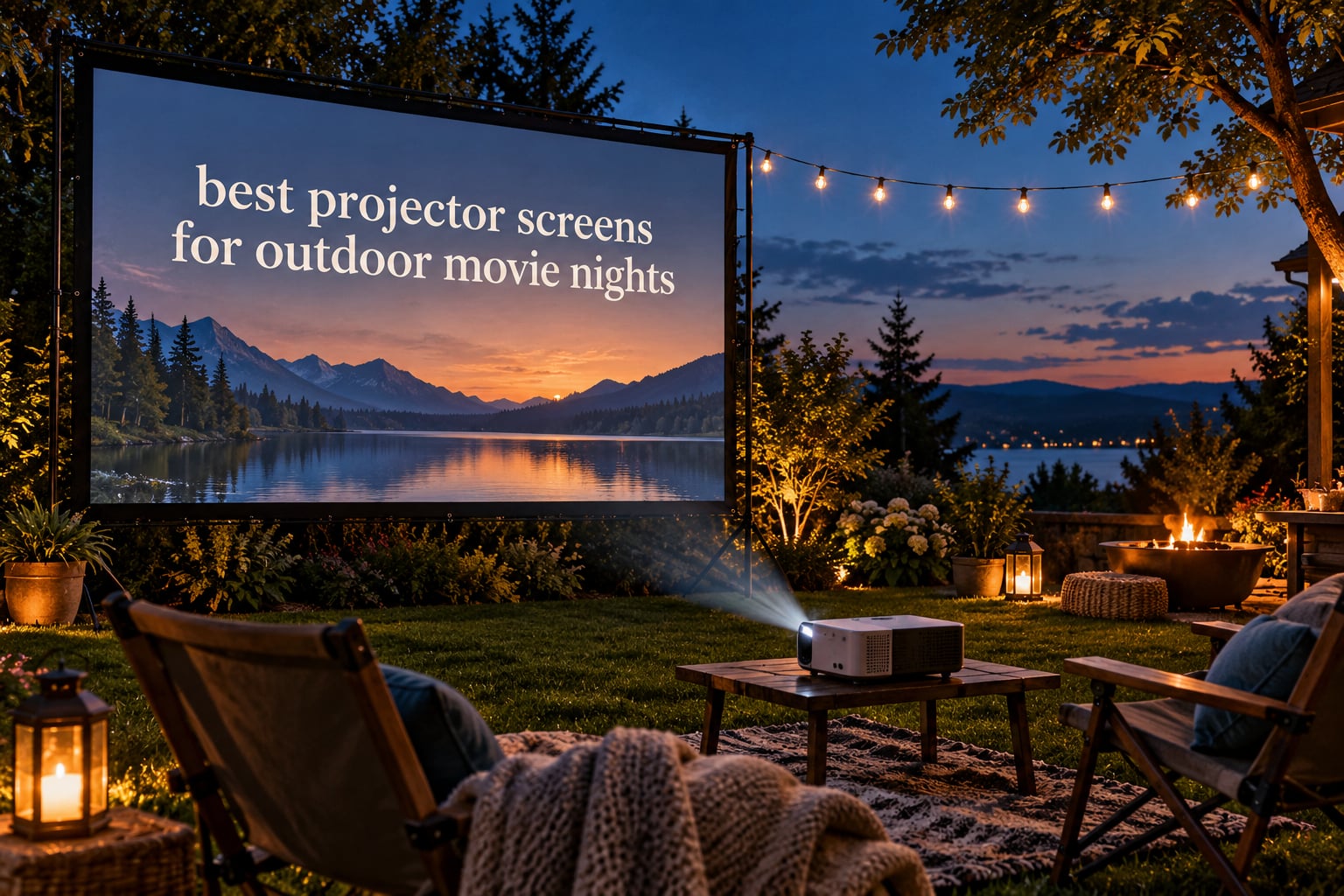 best projector screens for outdoor movie nights