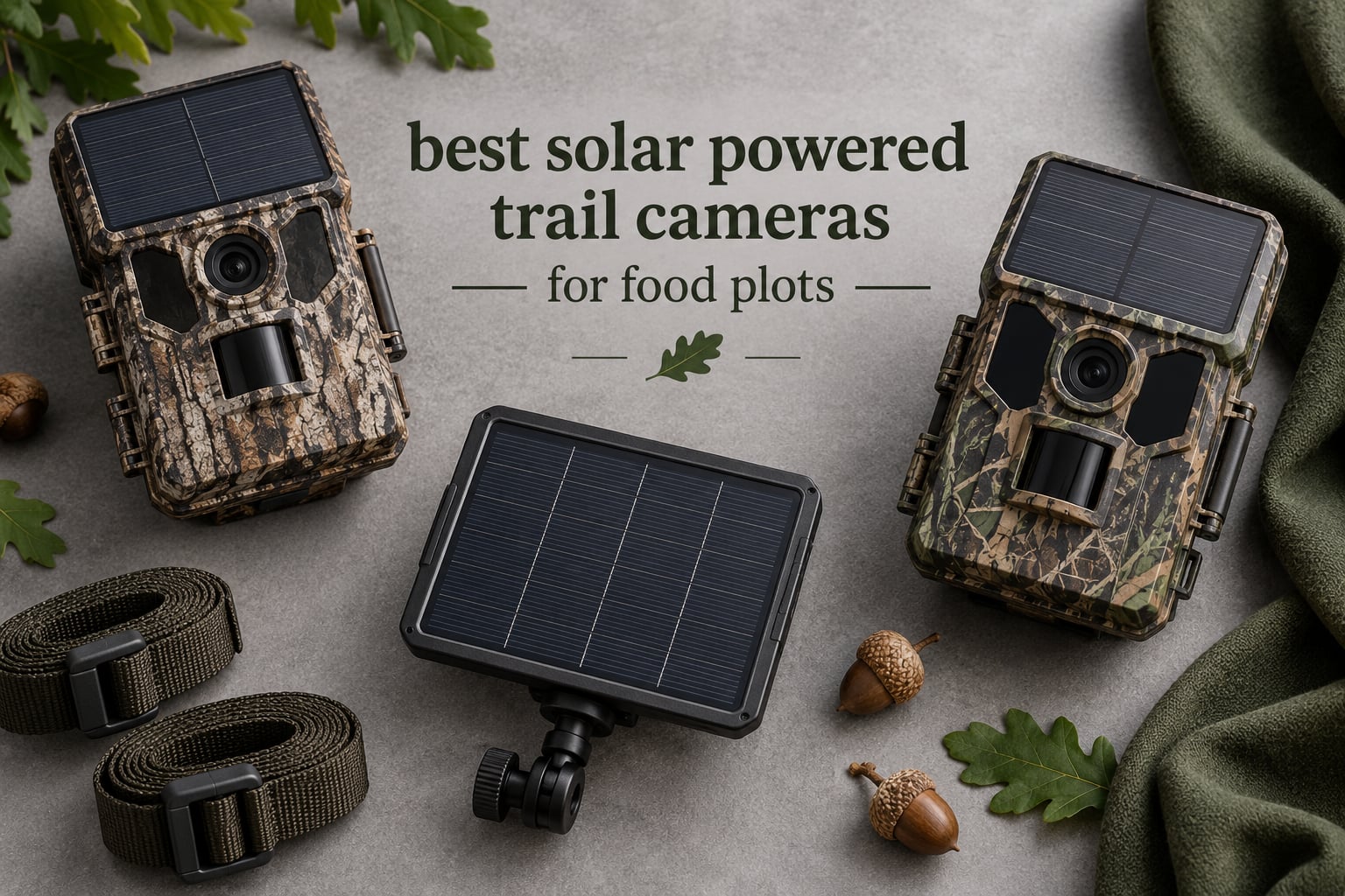 best solar powered trail cameras for food plots