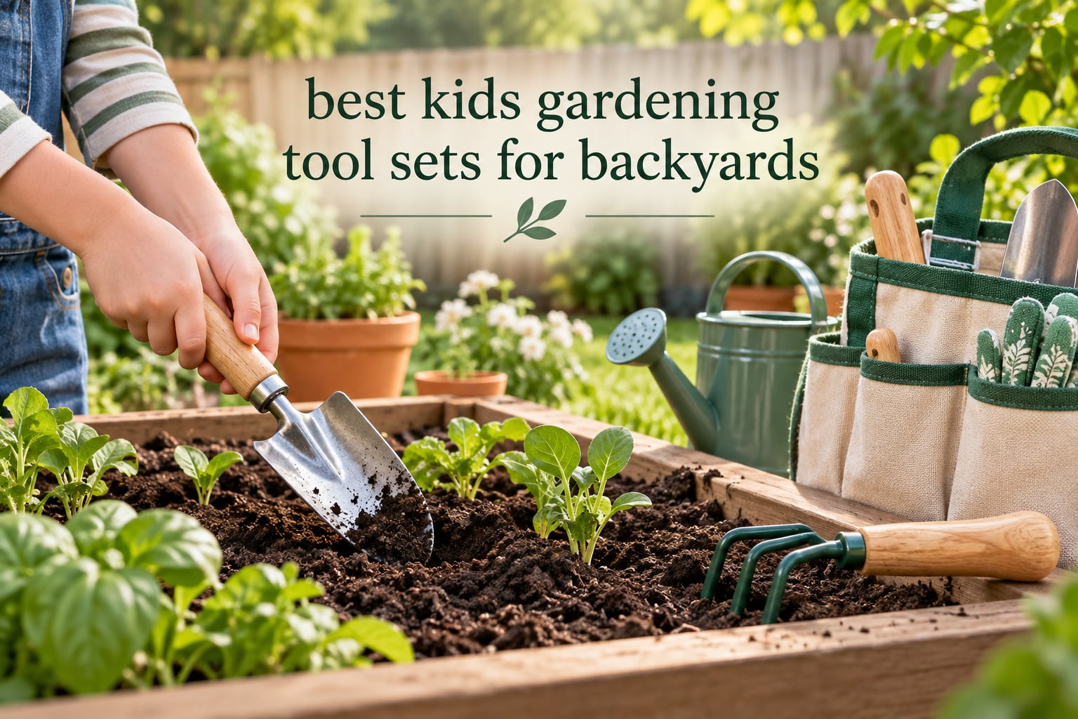 best kids gardening tool sets for backyards