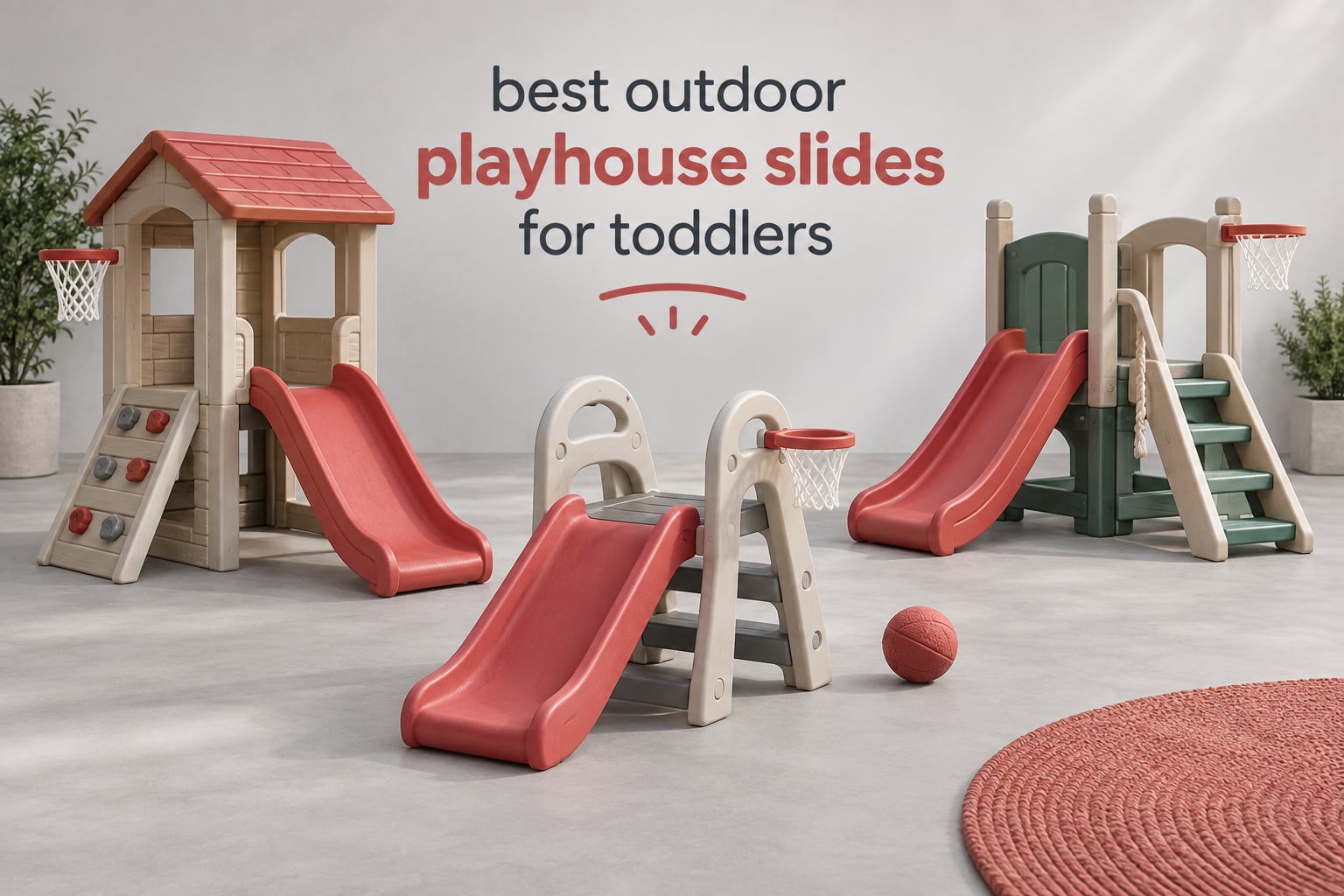 best outdoor playhouse slides for toddlers