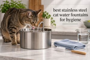 best stainless steel cat water fountains for hygiene