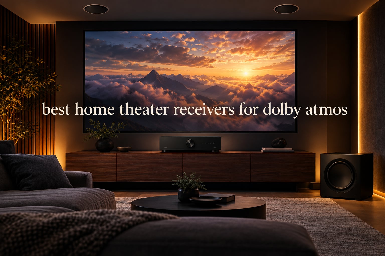 best home theater receivers for dolby atmos