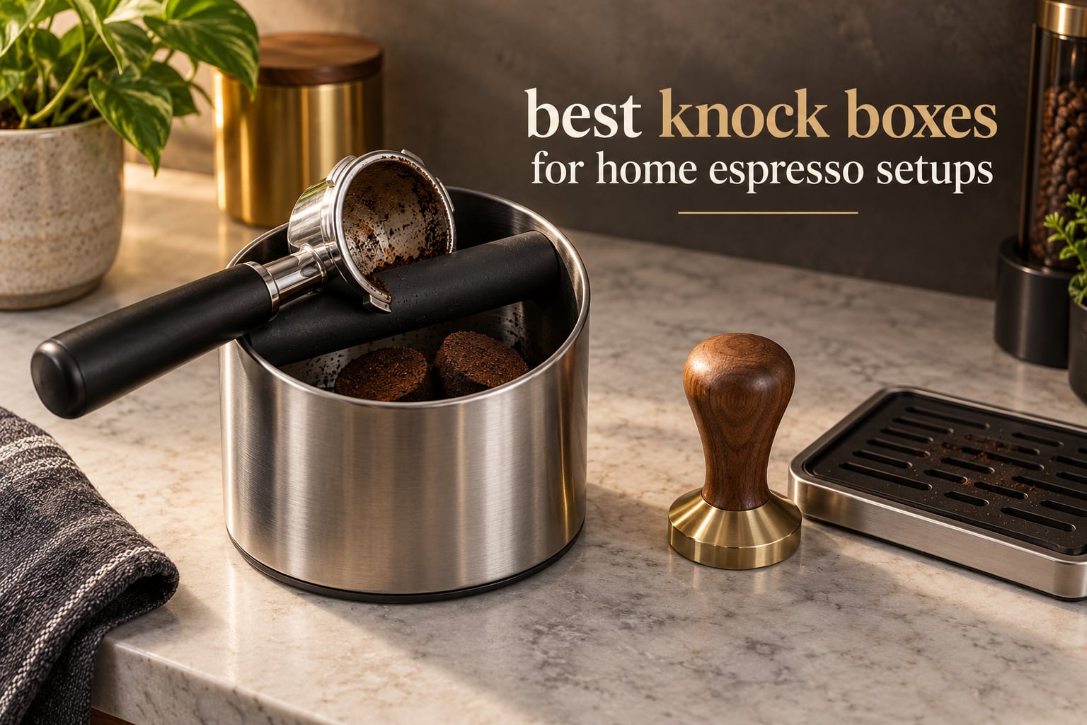 best knock boxes for home espresso setups