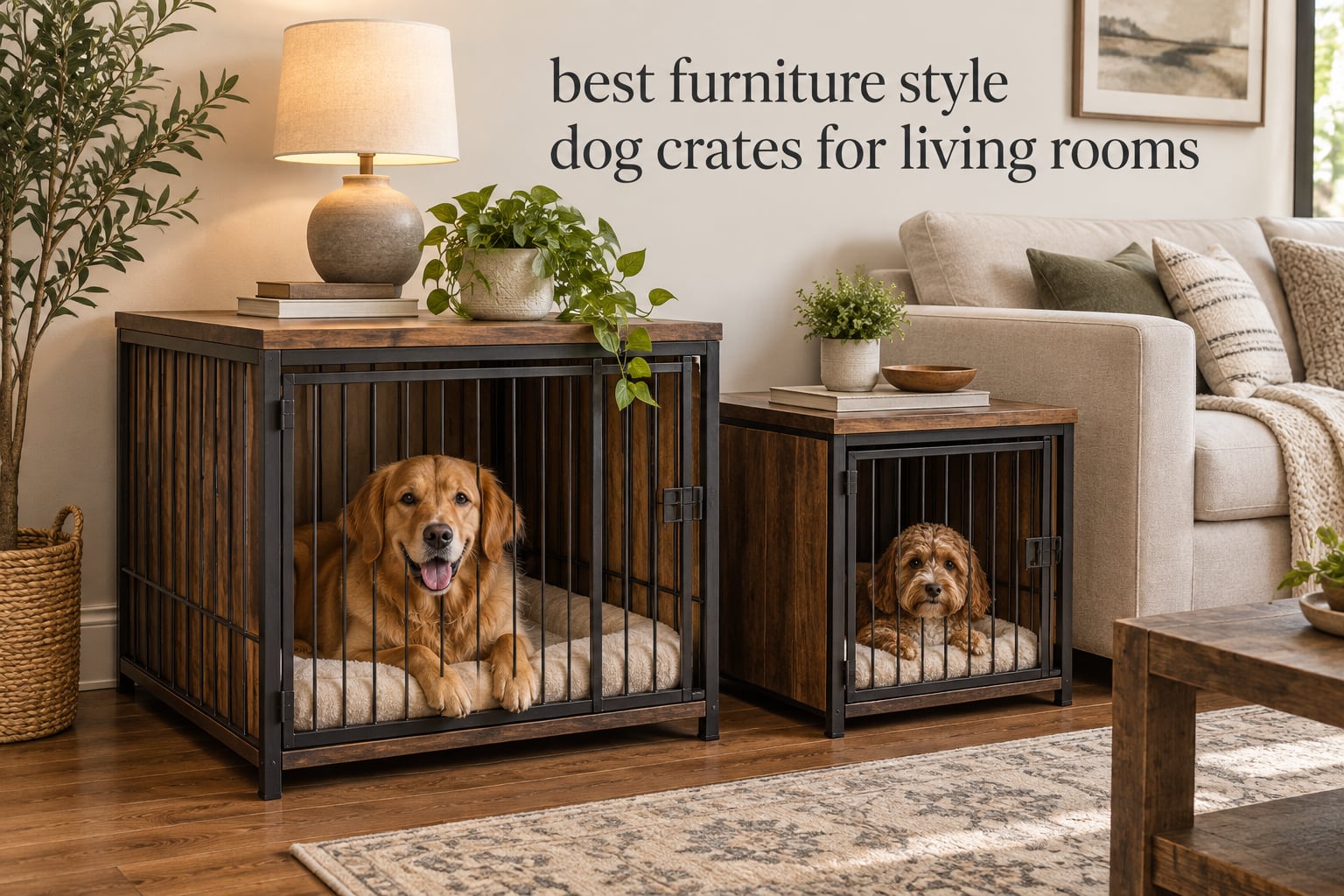 best furniture style dog crates for living rooms
