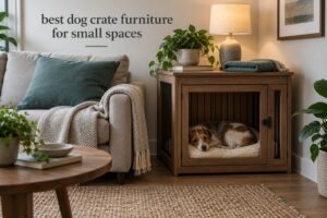 best dog crate furniture for small spaces
